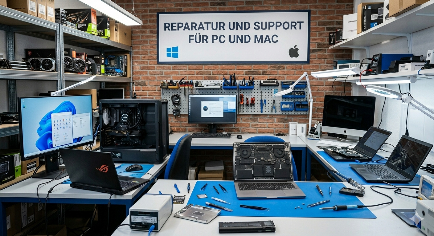 PC und Apple Mac Reparatur und Support